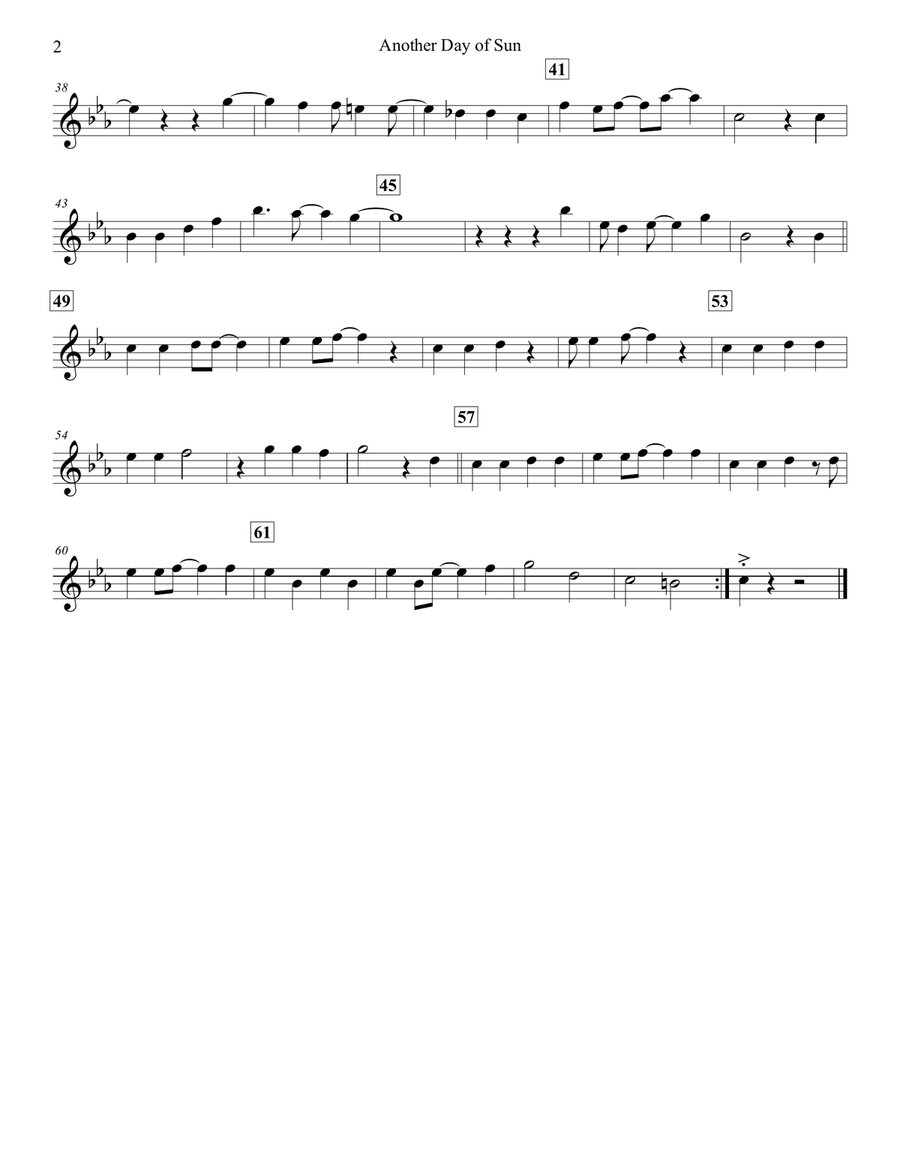 Another Day Of Sun Another Day Of Sun Violin Solo scores gallery preview page 3