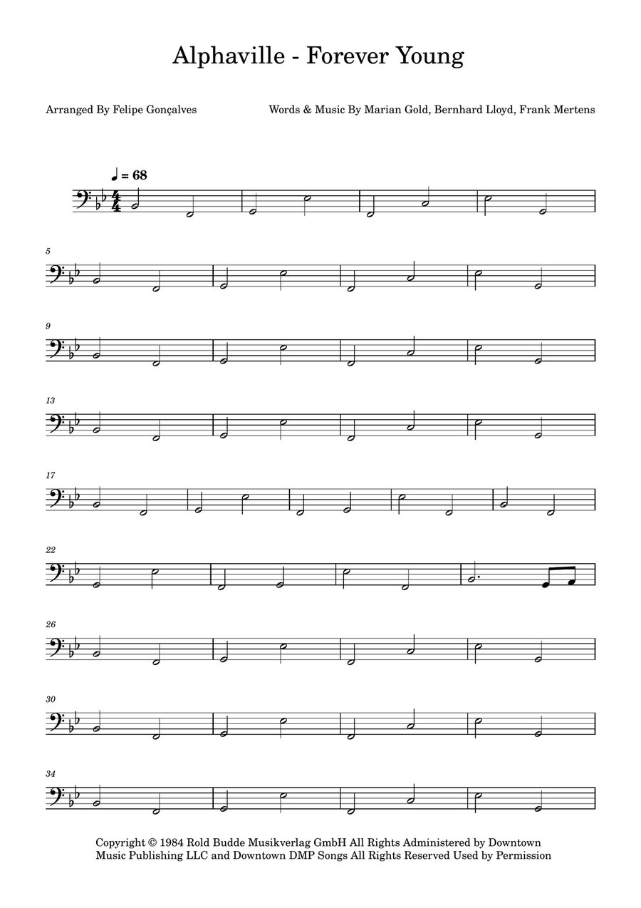 Forever Young Forever Young Acoustic Guitar scores gallery preview page 1