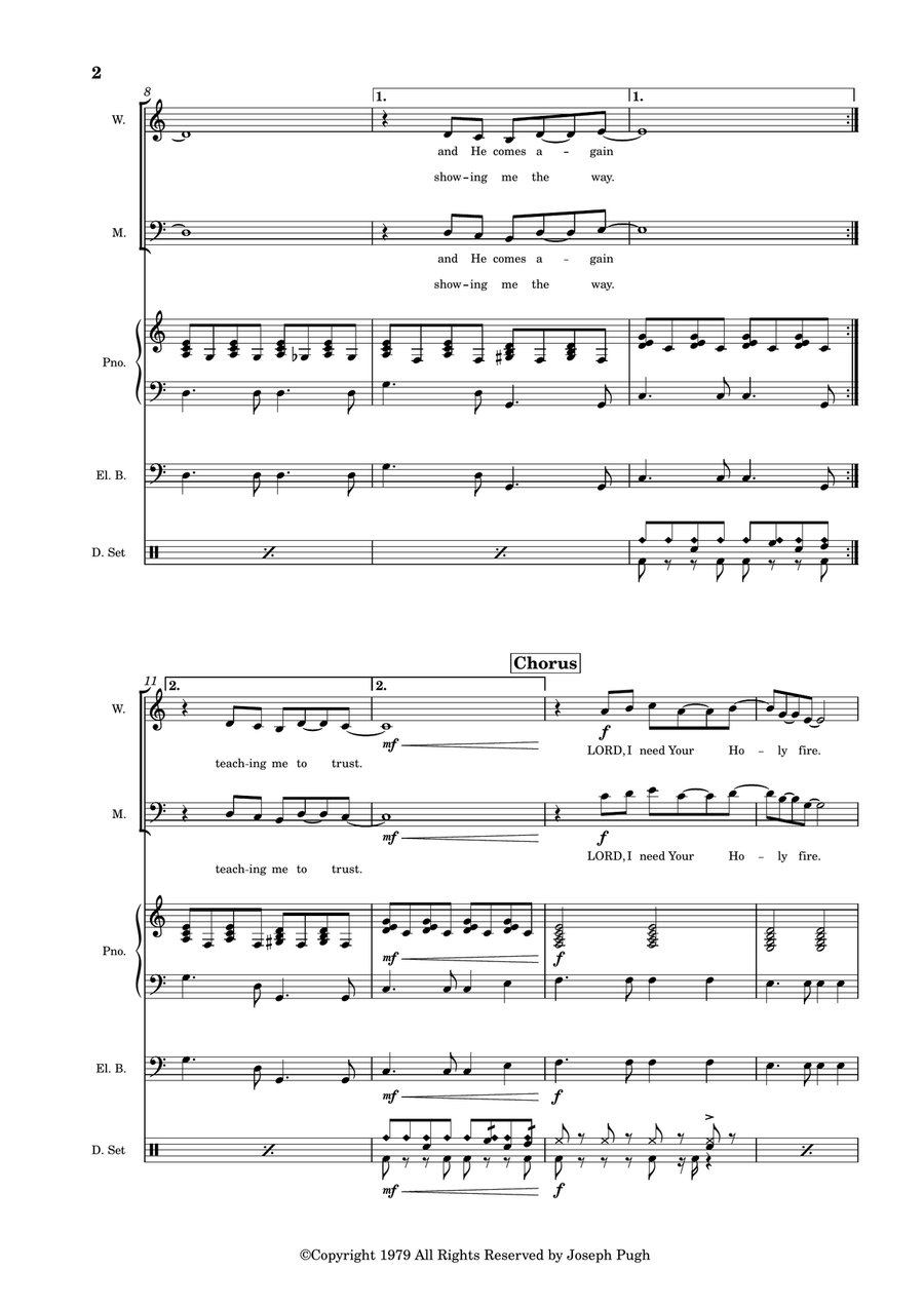 A Trusting Heart A Trusting Heart Choir scores gallery preview page 2
