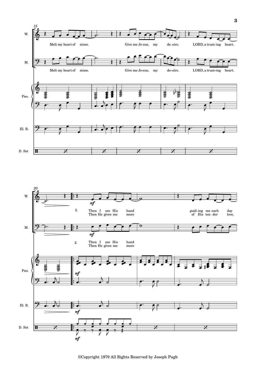 A Trusting Heart A Trusting Heart Choir scores gallery preview page 3