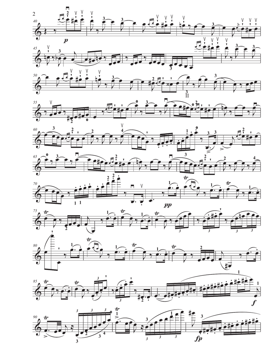 Introduction and Rondo Capriccioso for Violin and Piano Violin Solo scores gallery preview page 2