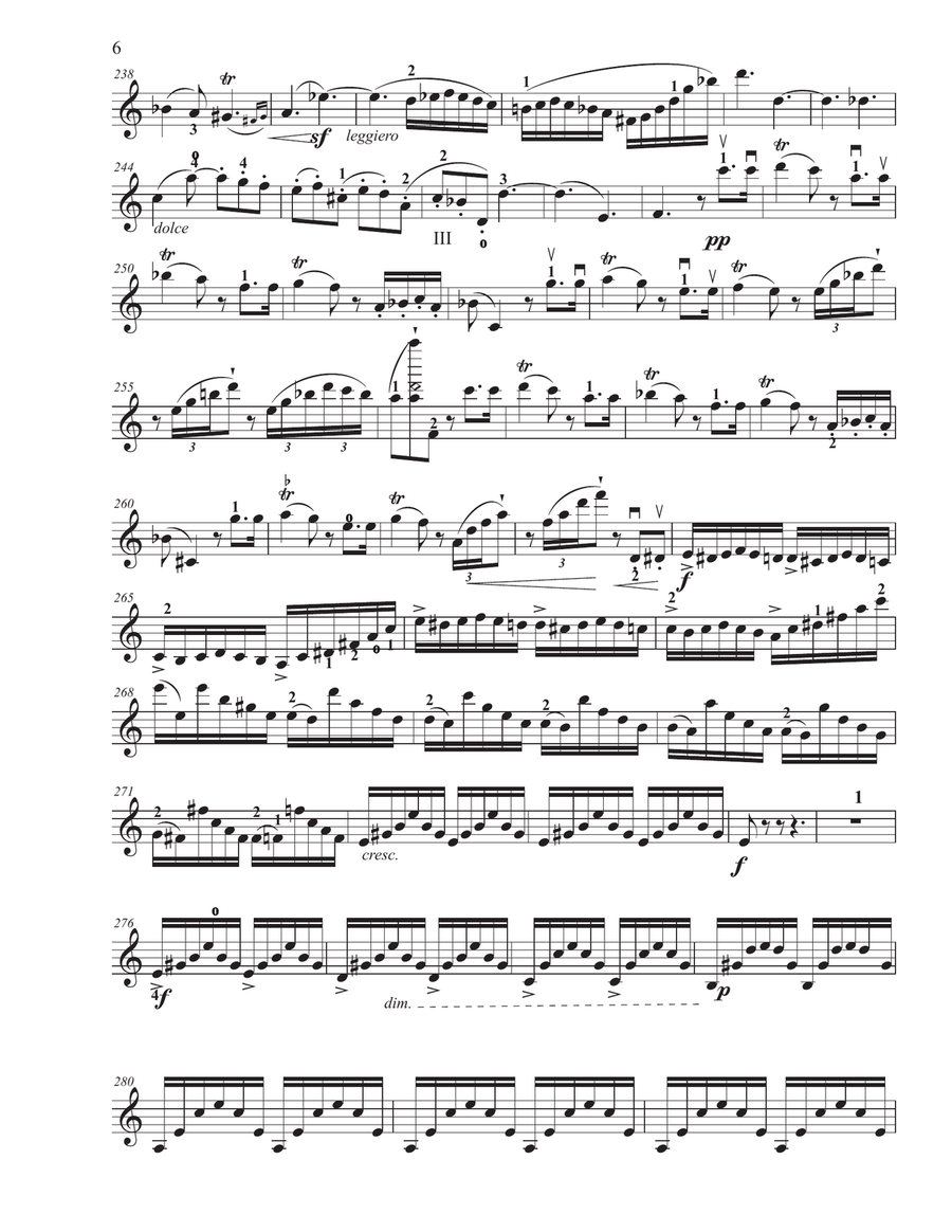 Introduction and Rondo Capriccioso for Violin and Piano Violin Solo scores gallery preview page 6