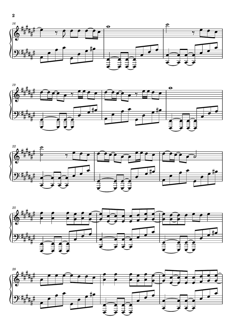 Sweet But Psycho Sweet But Psycho Piano Solo scores gallery preview page 2