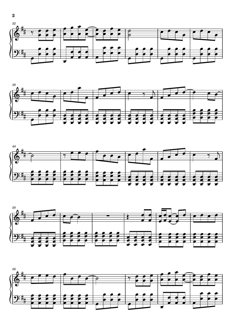 End Of Beginning Channel Tres Remix Piano Solo scores gallery preview page 2