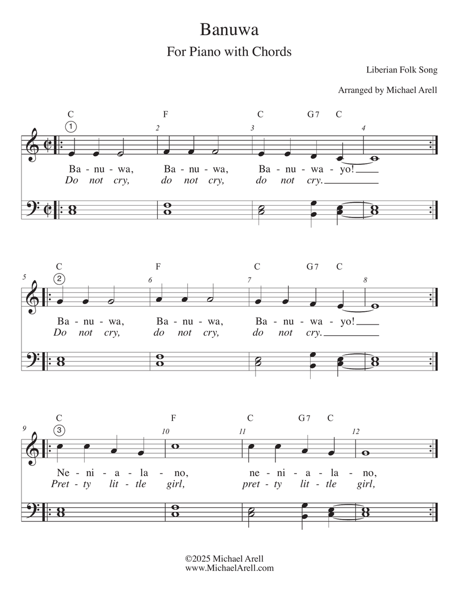 Banuwa for Piano Banuwa for Piano Piano Method scores gallery preview page 3