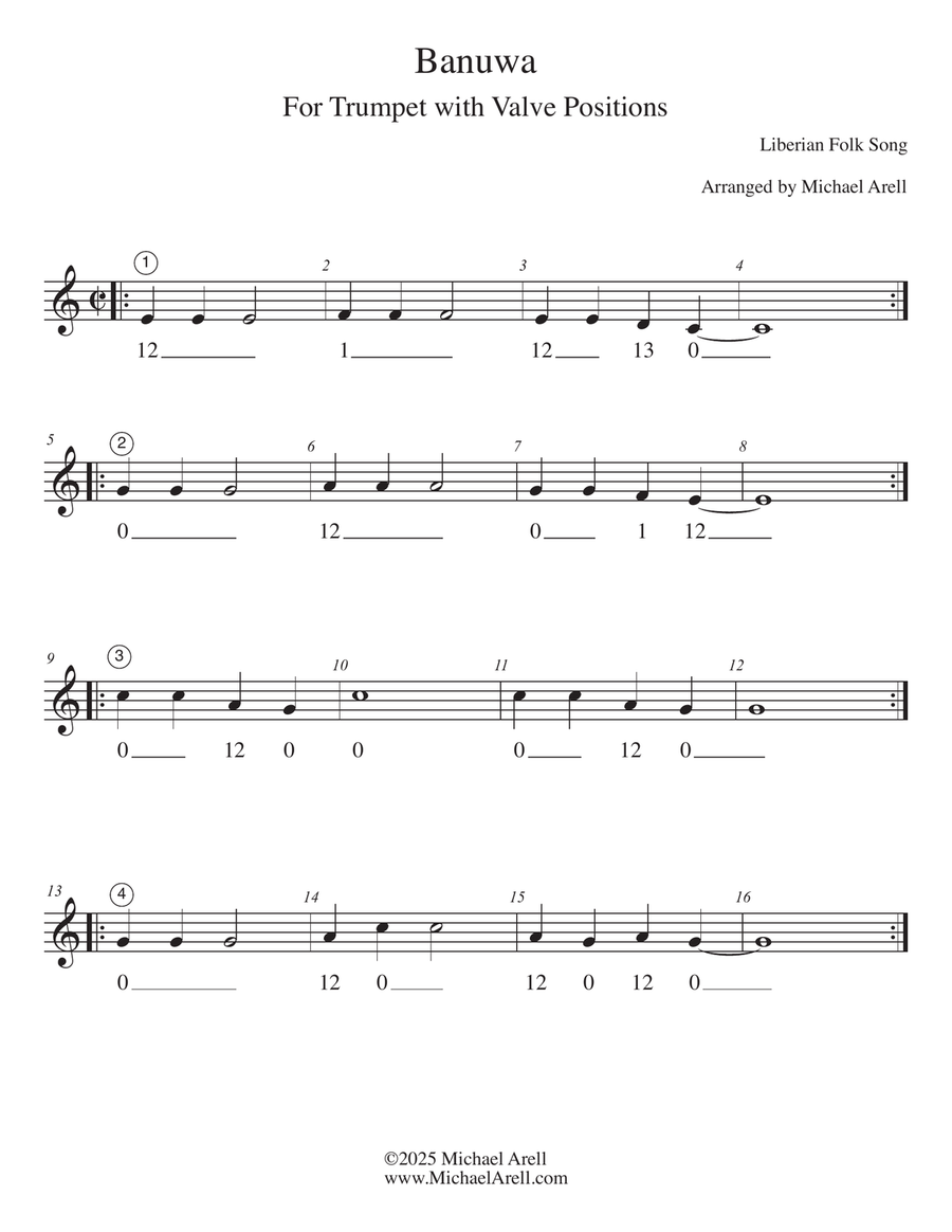Banuwa for Trumpet C Trumpet scores gallery preview page 2