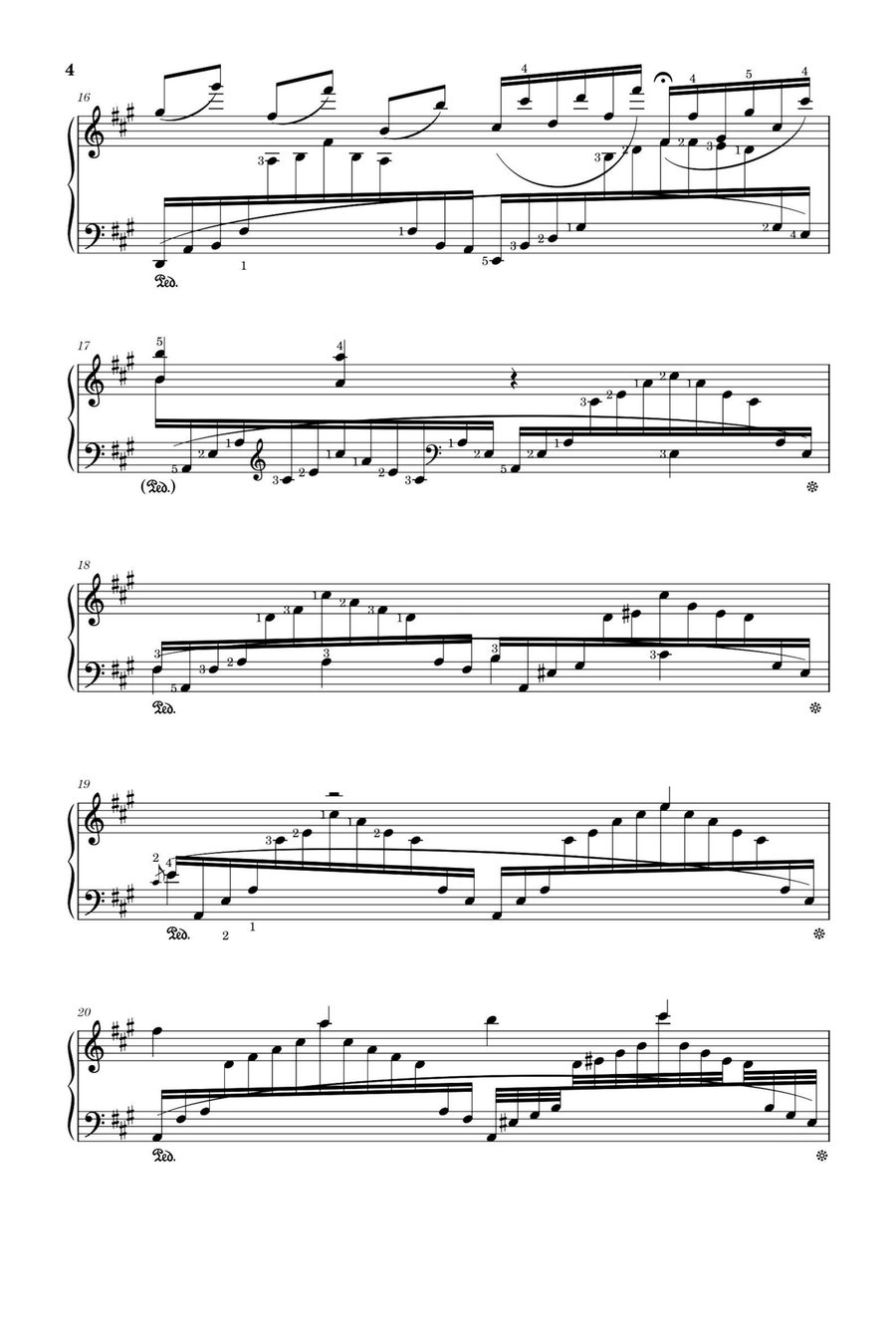 Trois Etudes de Concert No.3 Un Sospiro - Franz Liszt Piano Method scores gallery preview page 4