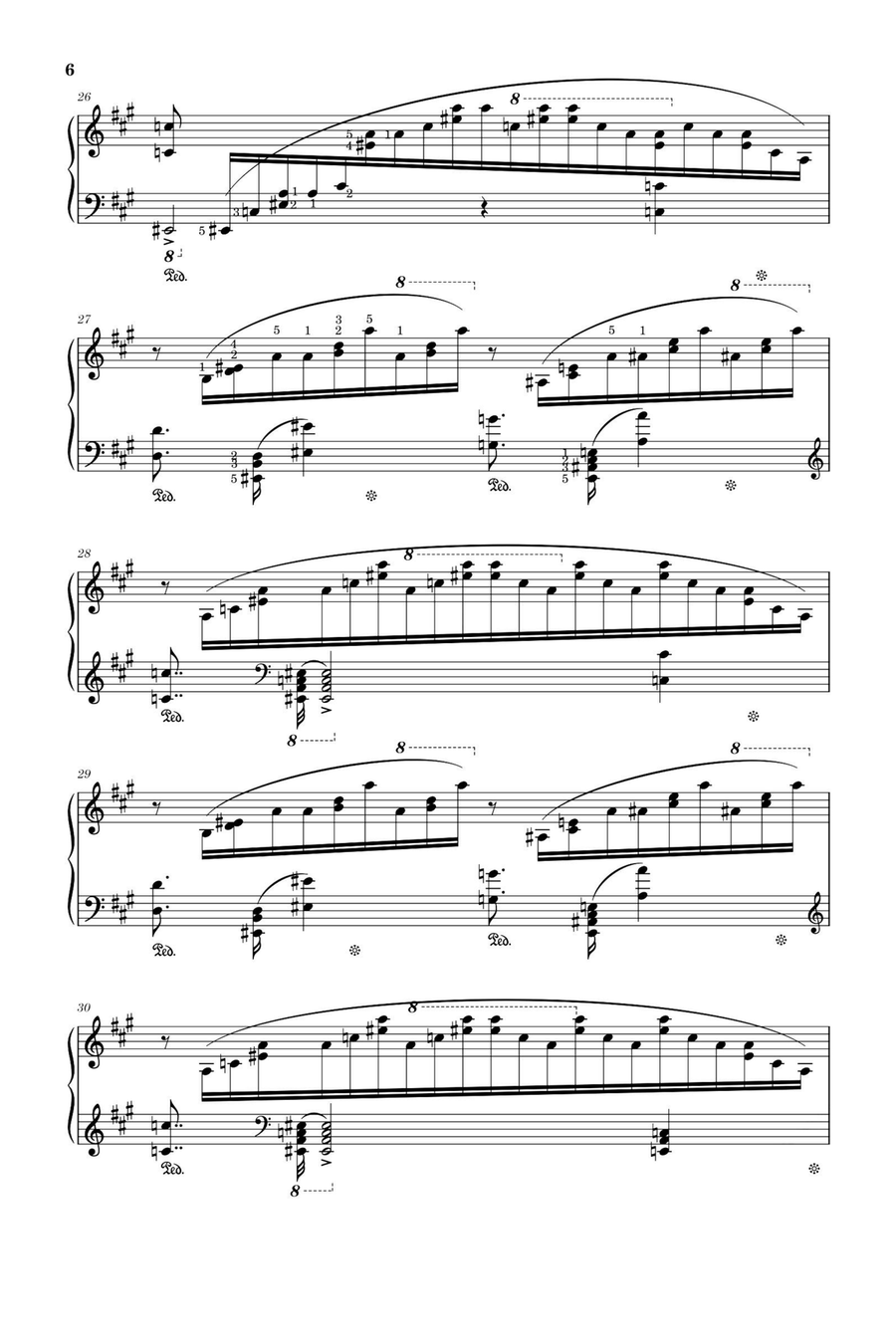 Trois Etudes de Concert No.3 Un Sospiro - Franz Liszt Piano Method scores gallery preview page 6