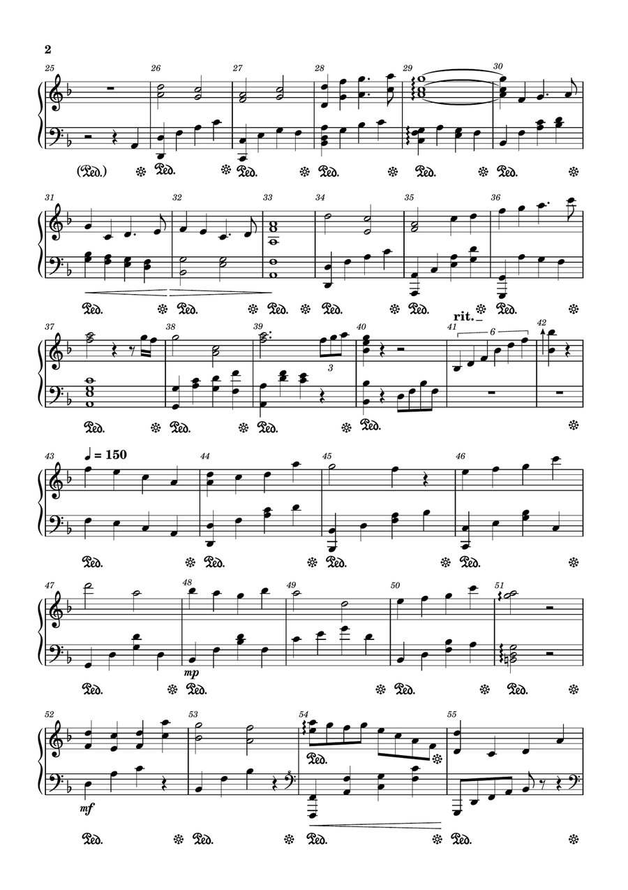 Never Coming Back Never Coming Back Piano Solo scores gallery preview page 2