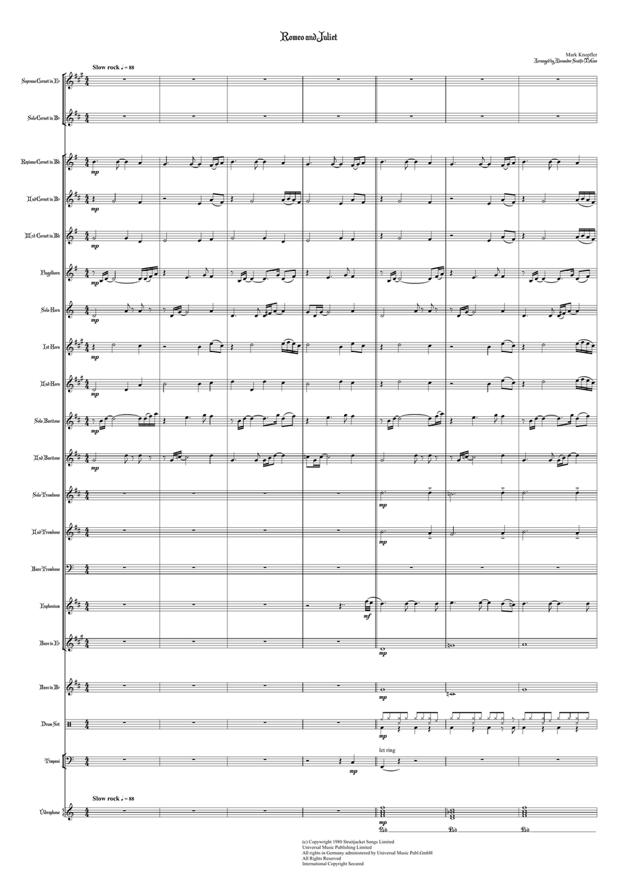 Romeo And Juliet Brass Band scores gallery preview page 2