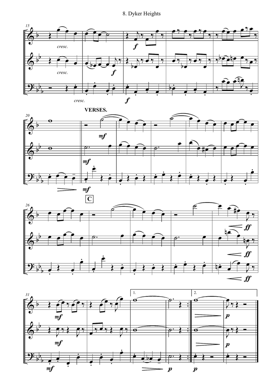 Dyker Heights Dyker Heights Brass Trio scores gallery preview page 2