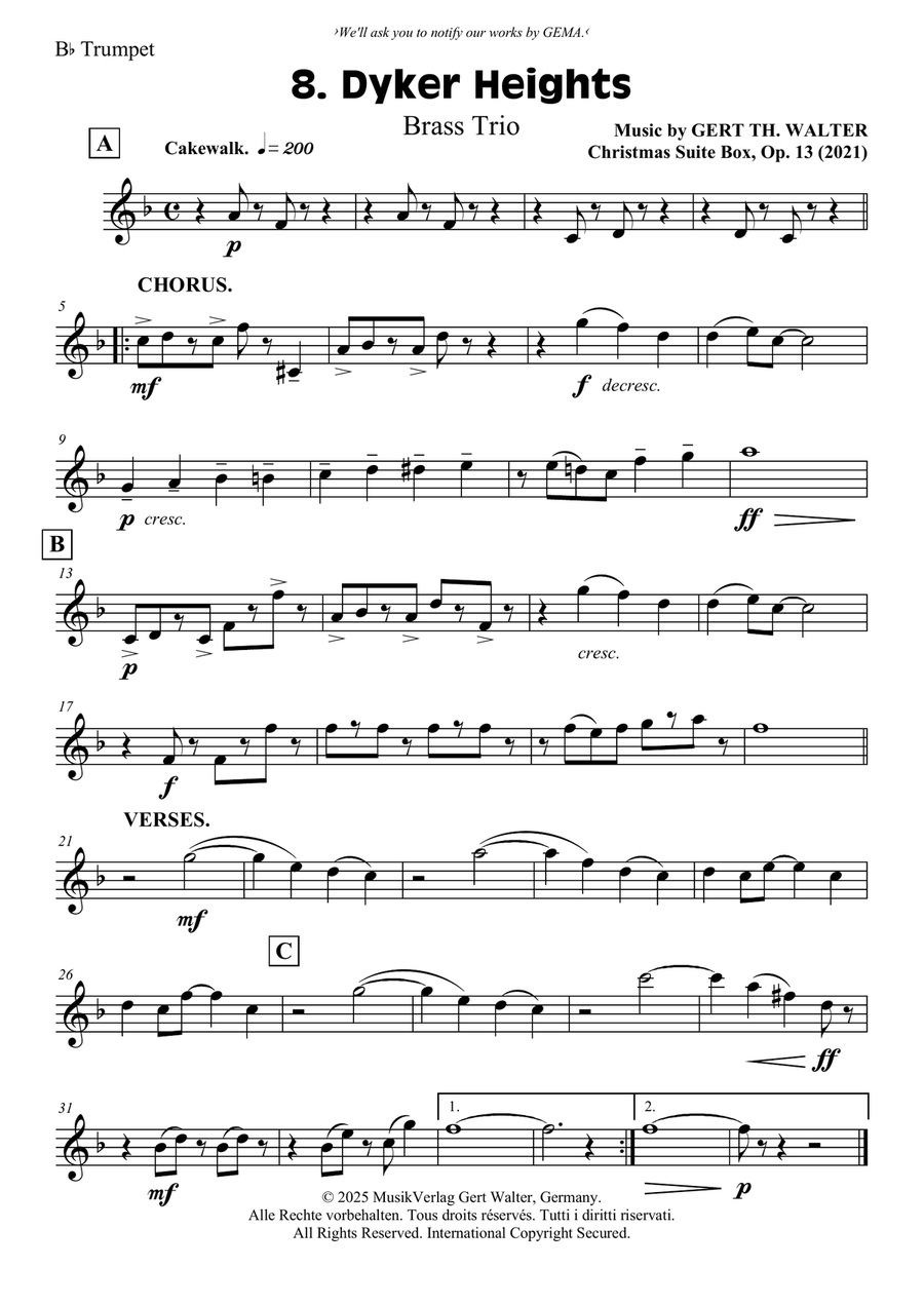Dyker Heights Dyker Heights Brass Trio scores gallery preview page 3