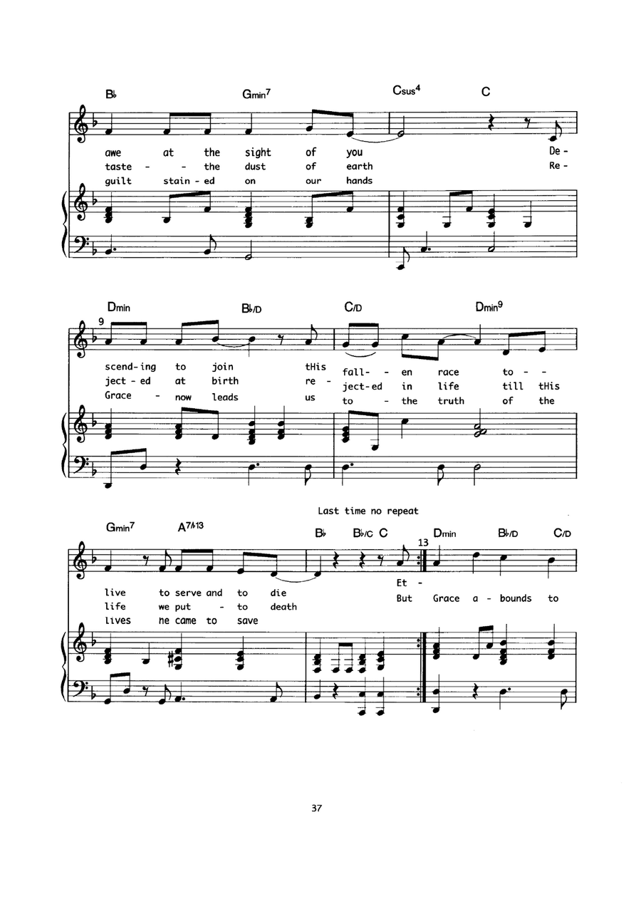 Grace Abounds To All Grace Abounds To All Piano, Vocal scores gallery preview page 2