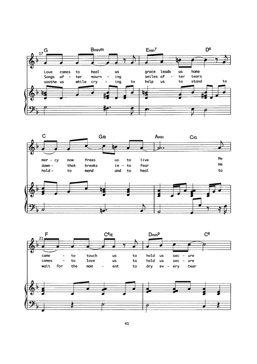 Grace And Mercy For All Grace And Mercy For All Piano, Vocal scores gallery preview page 3