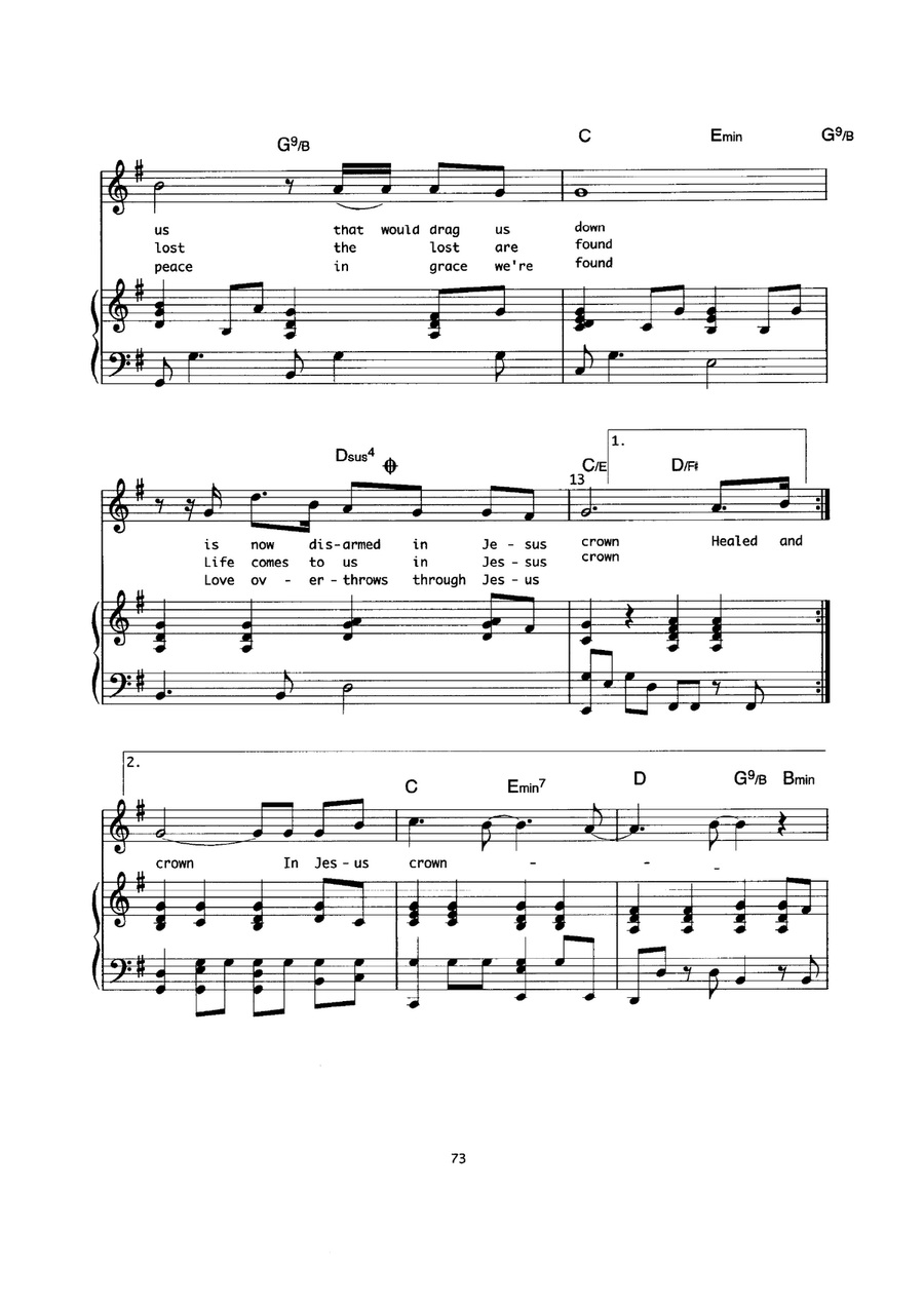 In Jesus' Crown In Jesus' Crown Piano, Vocal scores gallery preview page 2