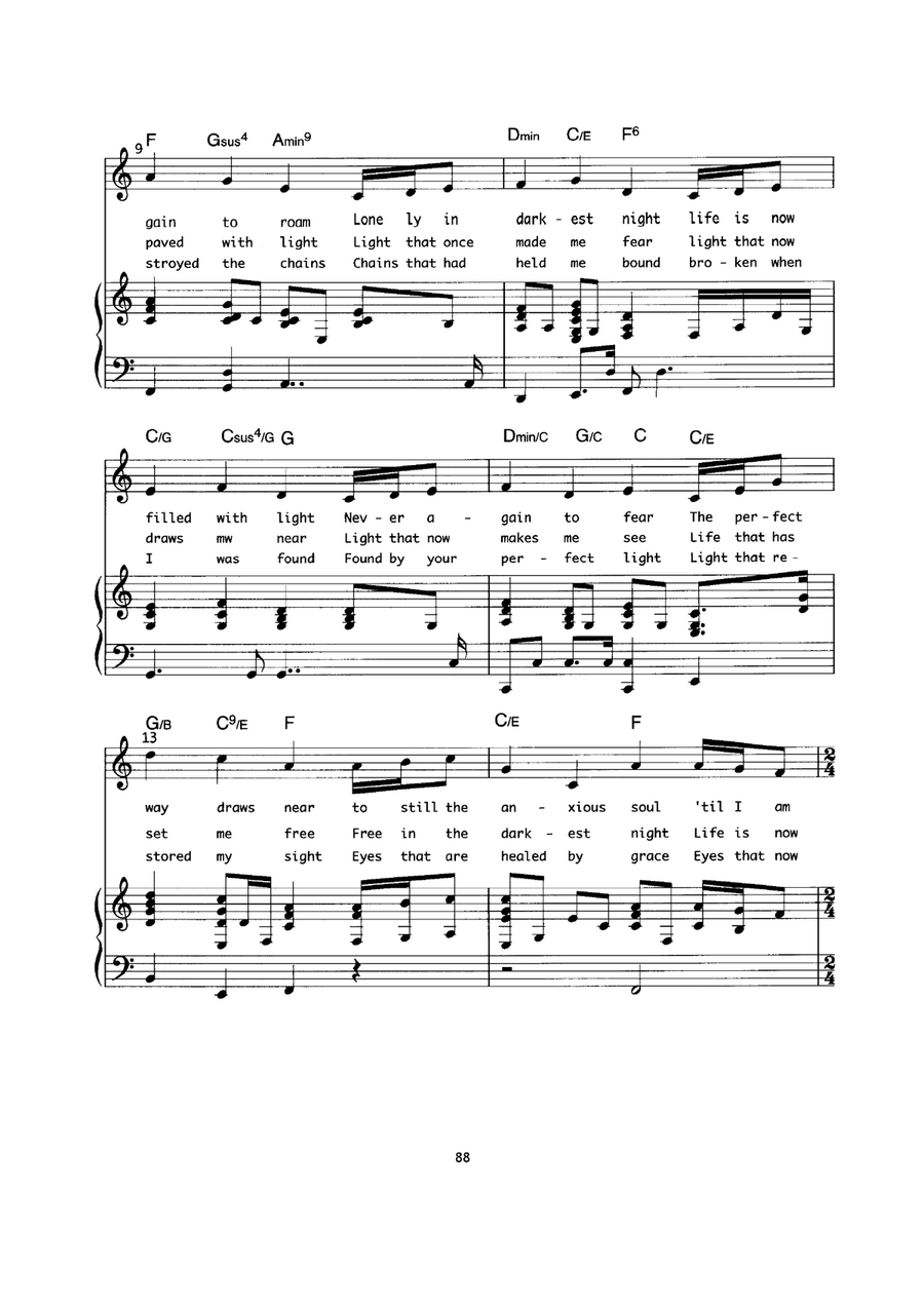 Light To Blinded Eyes Light To Blinded Eyes Piano, Vocal scores gallery preview page 2