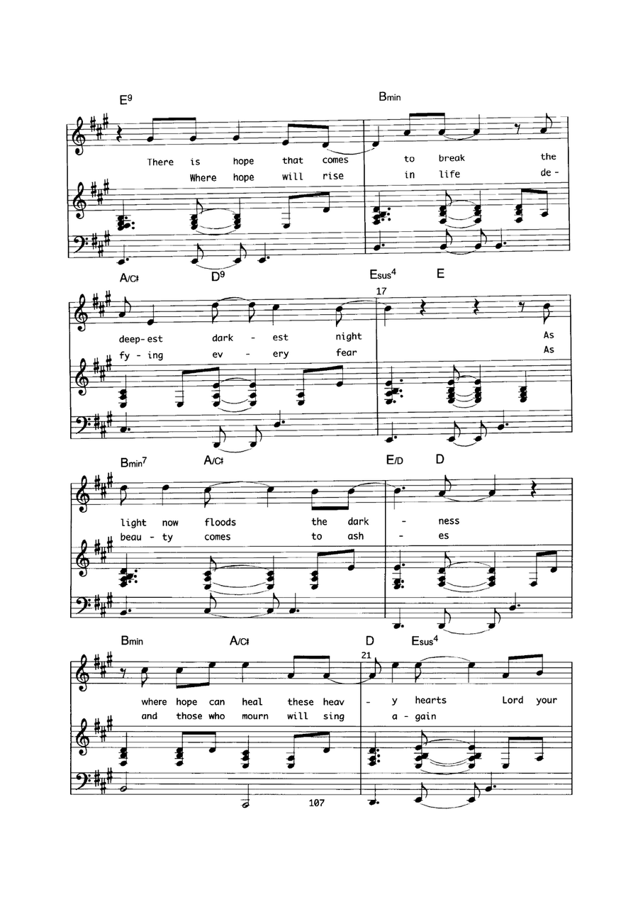 Mercy Mercy Piano, Vocal scores gallery preview page 2