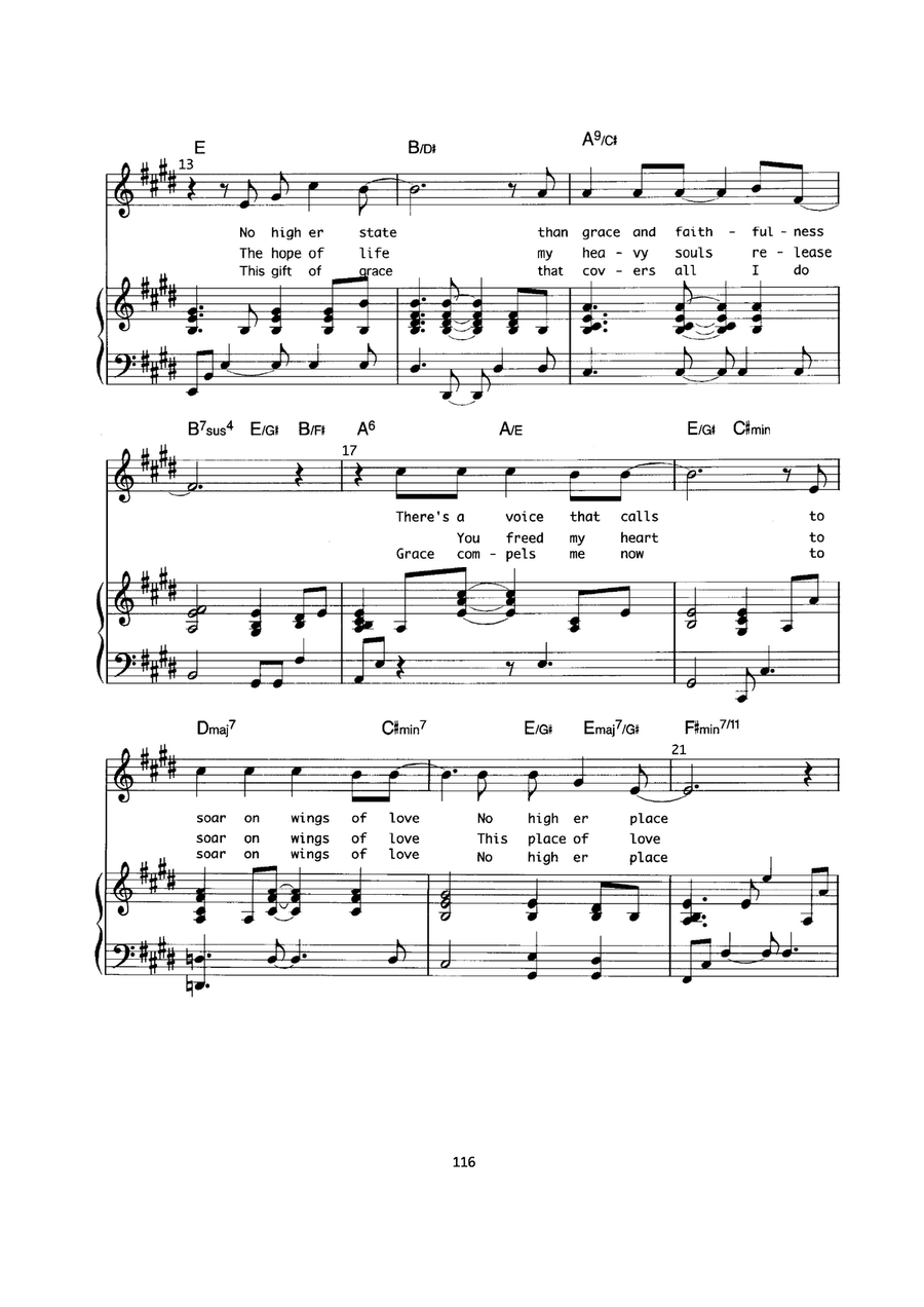 No Higher Place No Higher Place Piano, Vocal scores gallery preview page 2