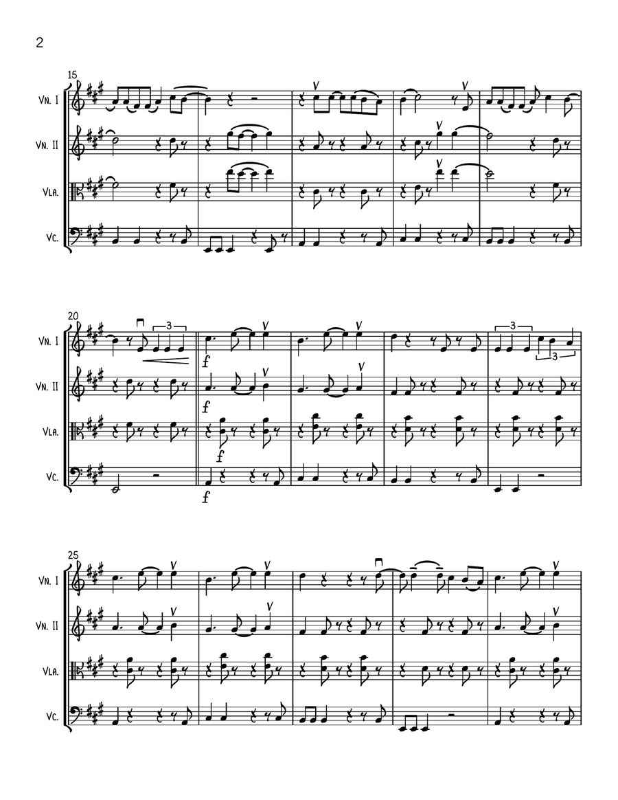 Drop Baby Drop Drop Baby Drop String Quartet scores gallery preview page 2