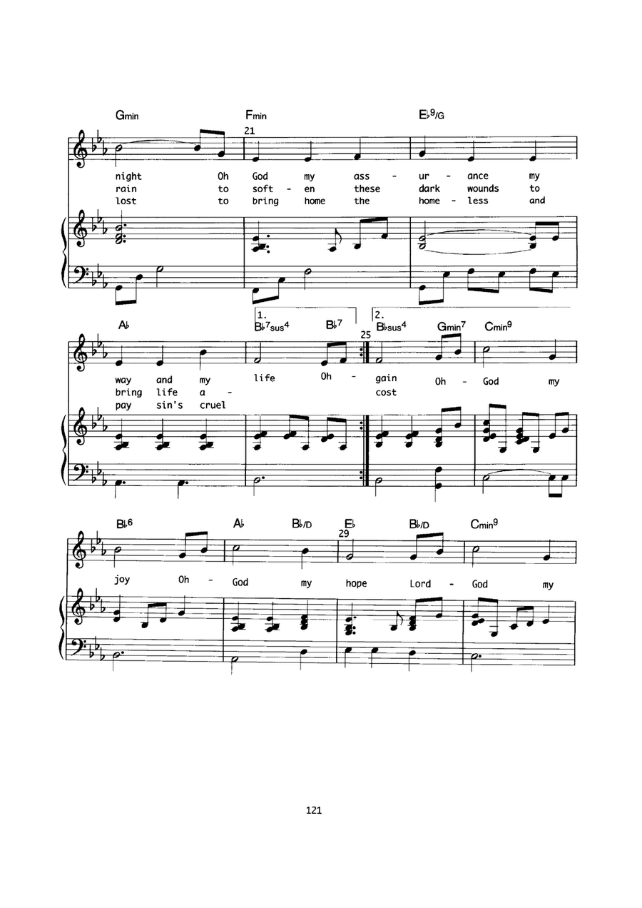 Oh God Of My Comfort Oh God Of My Comfort Piano, Vocal scores gallery preview page 3
