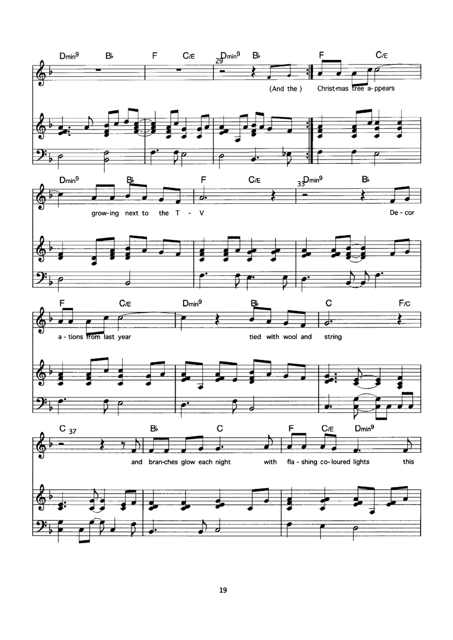 Christmas In Australia Christmas In Australia Piano, Vocal scores gallery preview page 3