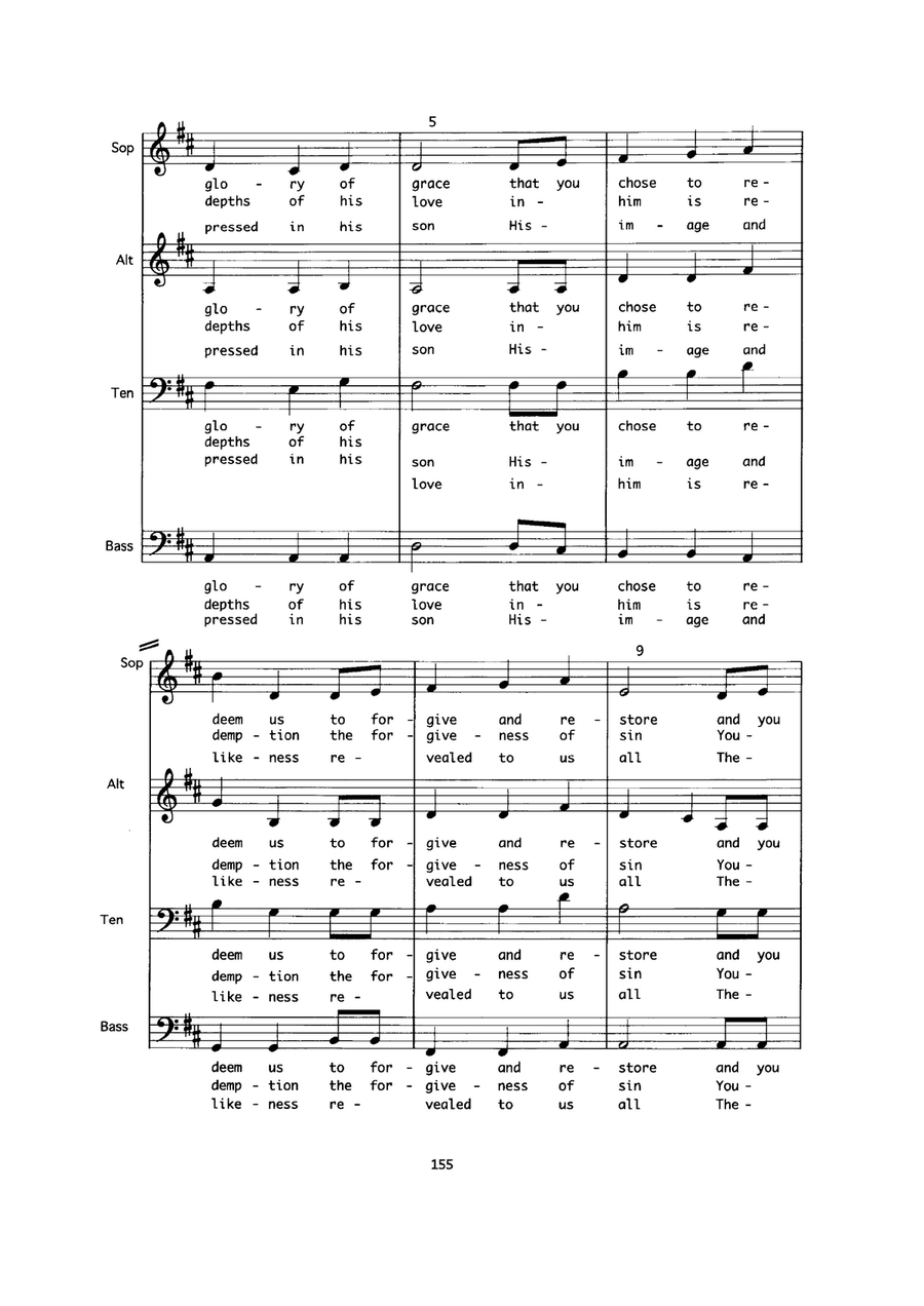 Oh the Mercy of God Oh the Mercy of God 4-Part scores gallery preview page 2
