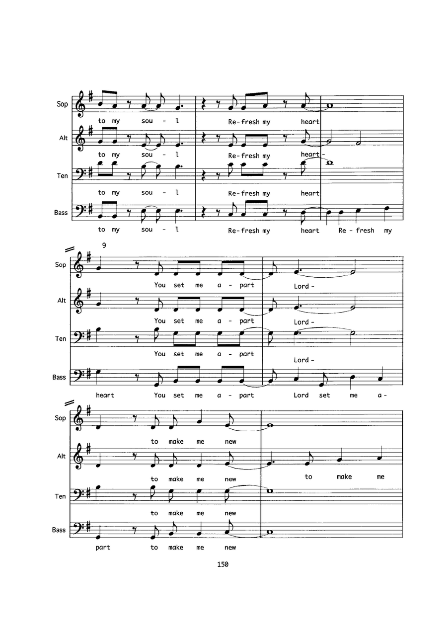 Refresh My Heart Refresh My Heart 4-Part scores gallery preview page 2