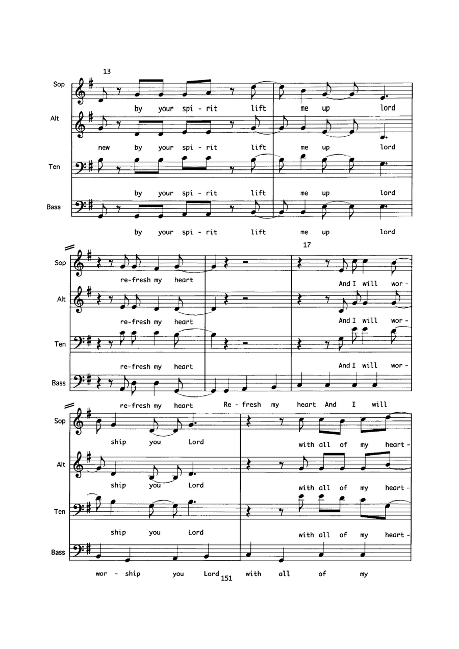 Refresh My Heart Refresh My Heart 4-Part scores gallery preview page 3