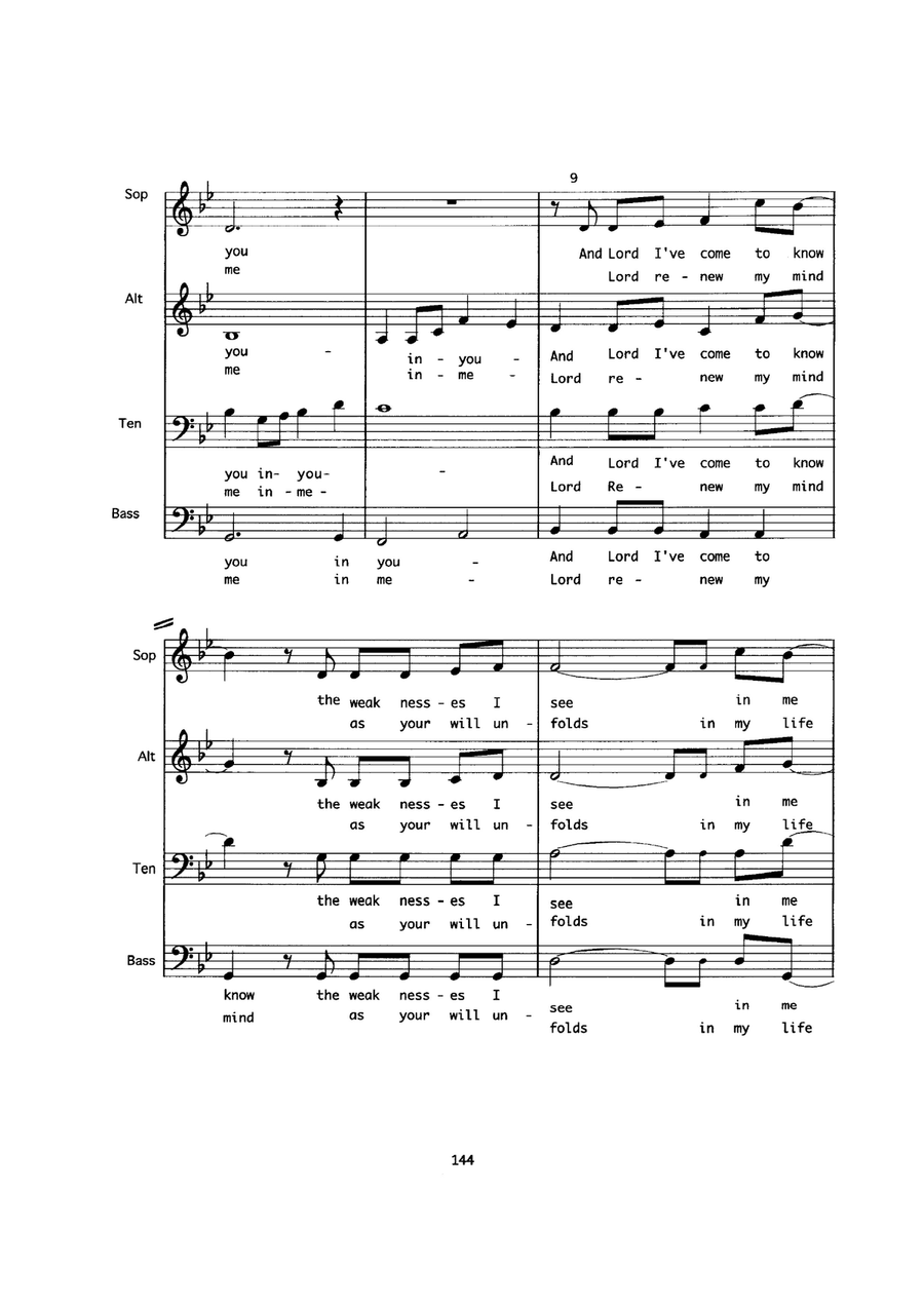 The Power Of Your Love The Power Of Your Love 4-Part scores gallery preview page 2