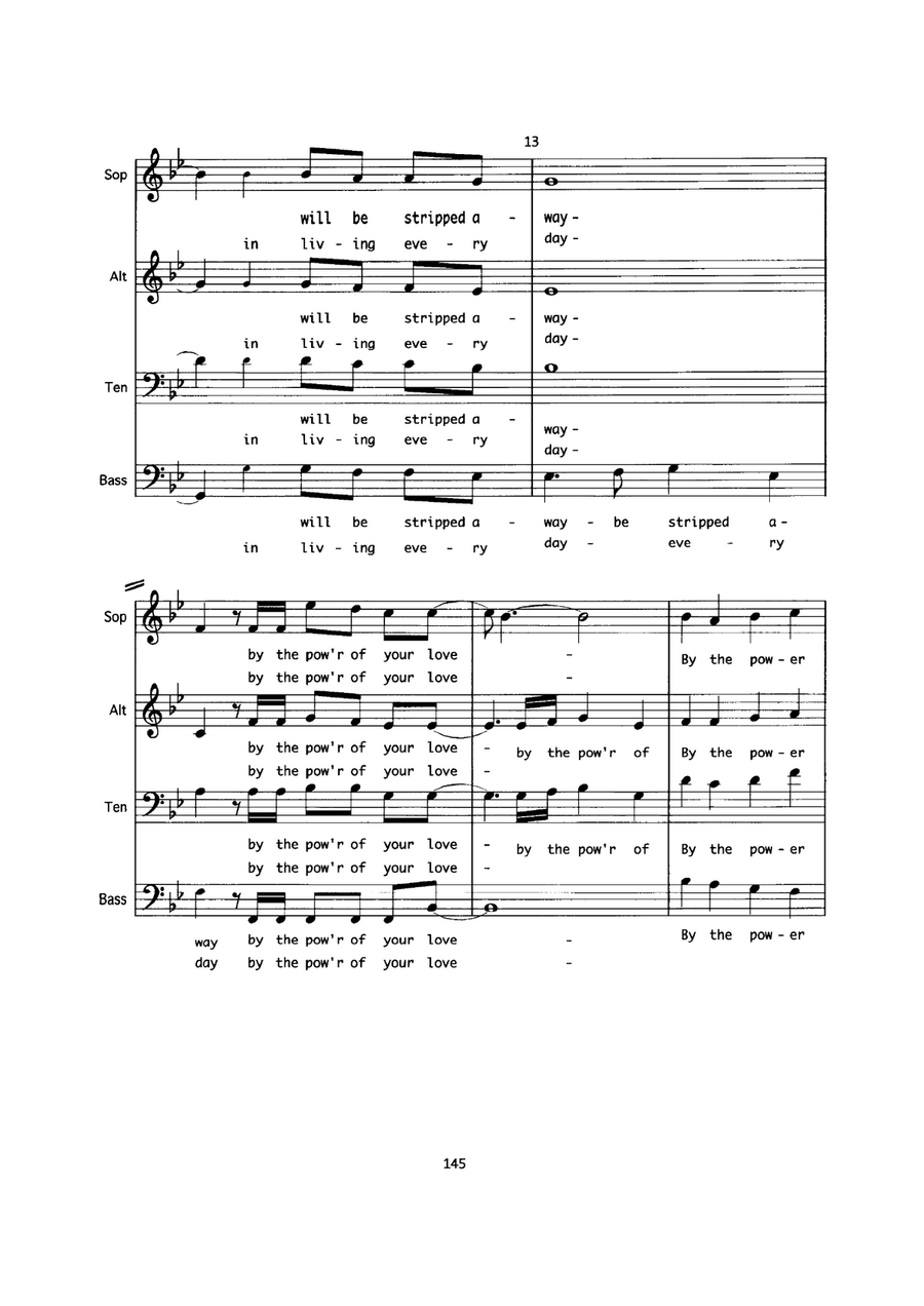 The Power Of Your Love The Power Of Your Love 4-Part scores gallery preview page 3