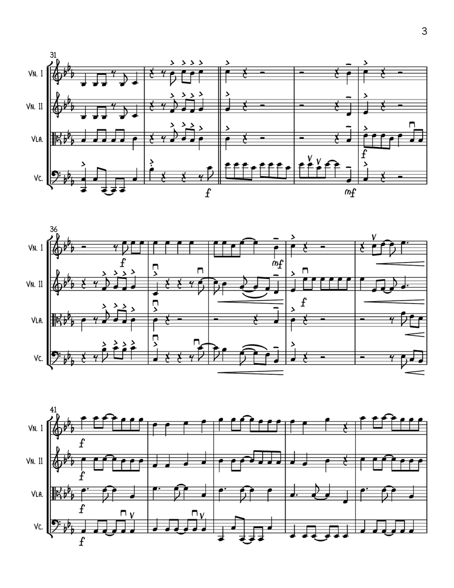 Apt. String Quartet scores gallery preview page 3