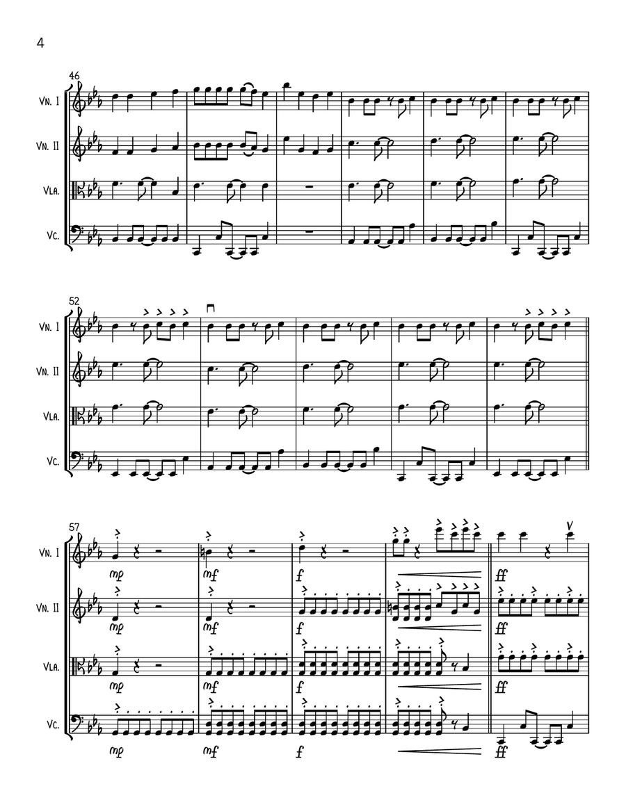 Apt. String Quartet scores gallery preview page 4