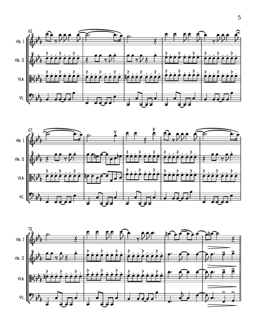 Apt. String Quartet scores gallery preview page 5