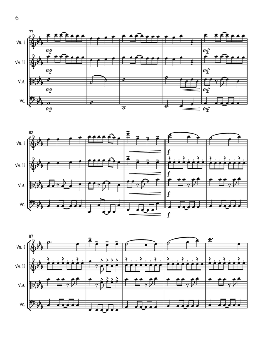Apt. String Quartet scores gallery preview page 6