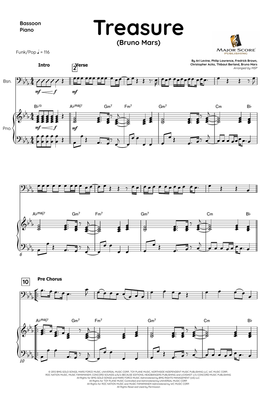 Treasure Bassoon scores gallery preview page 2