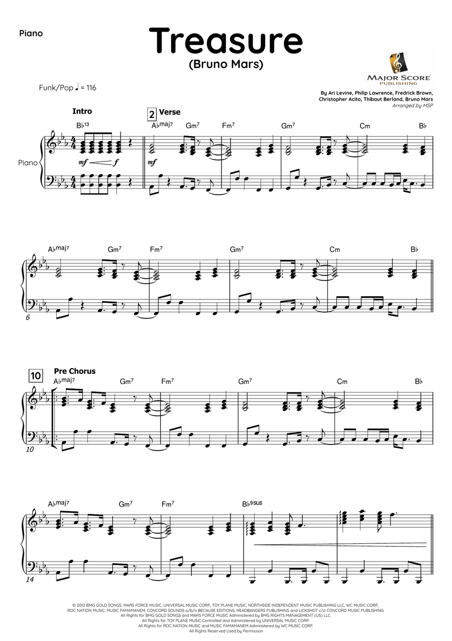 Treasure Baritone Saxophone scores gallery preview page 4