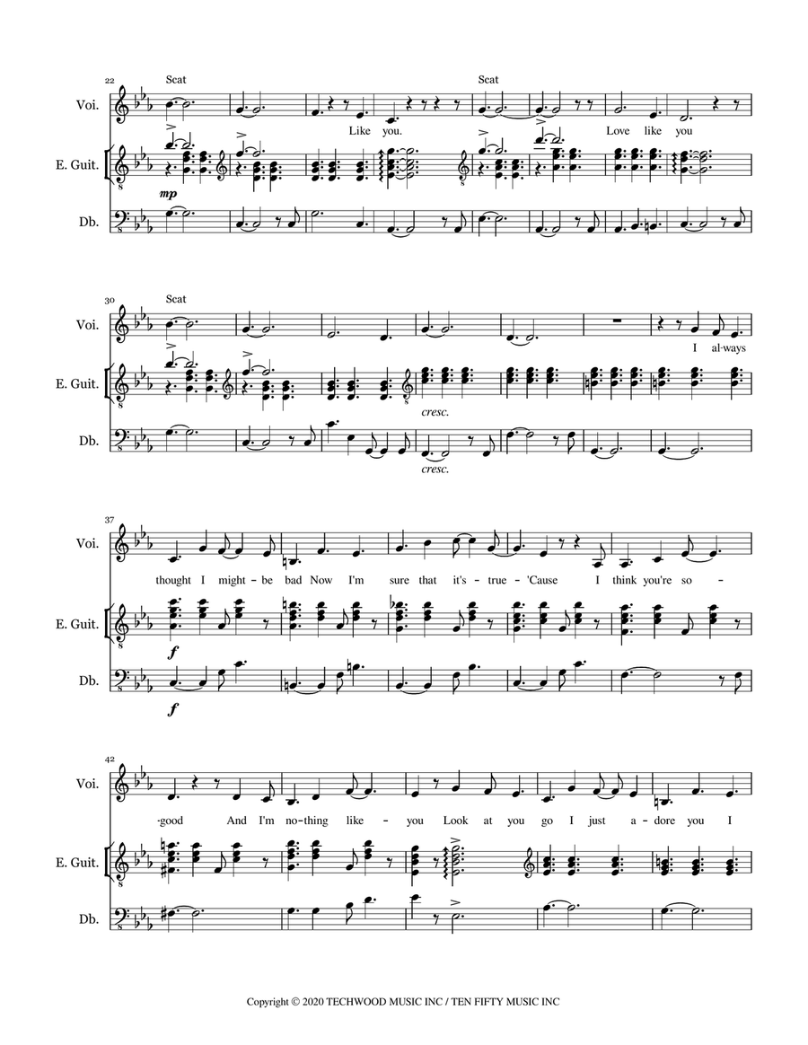 Love Like You (End Credits) Small Ensemble scores gallery preview page 2