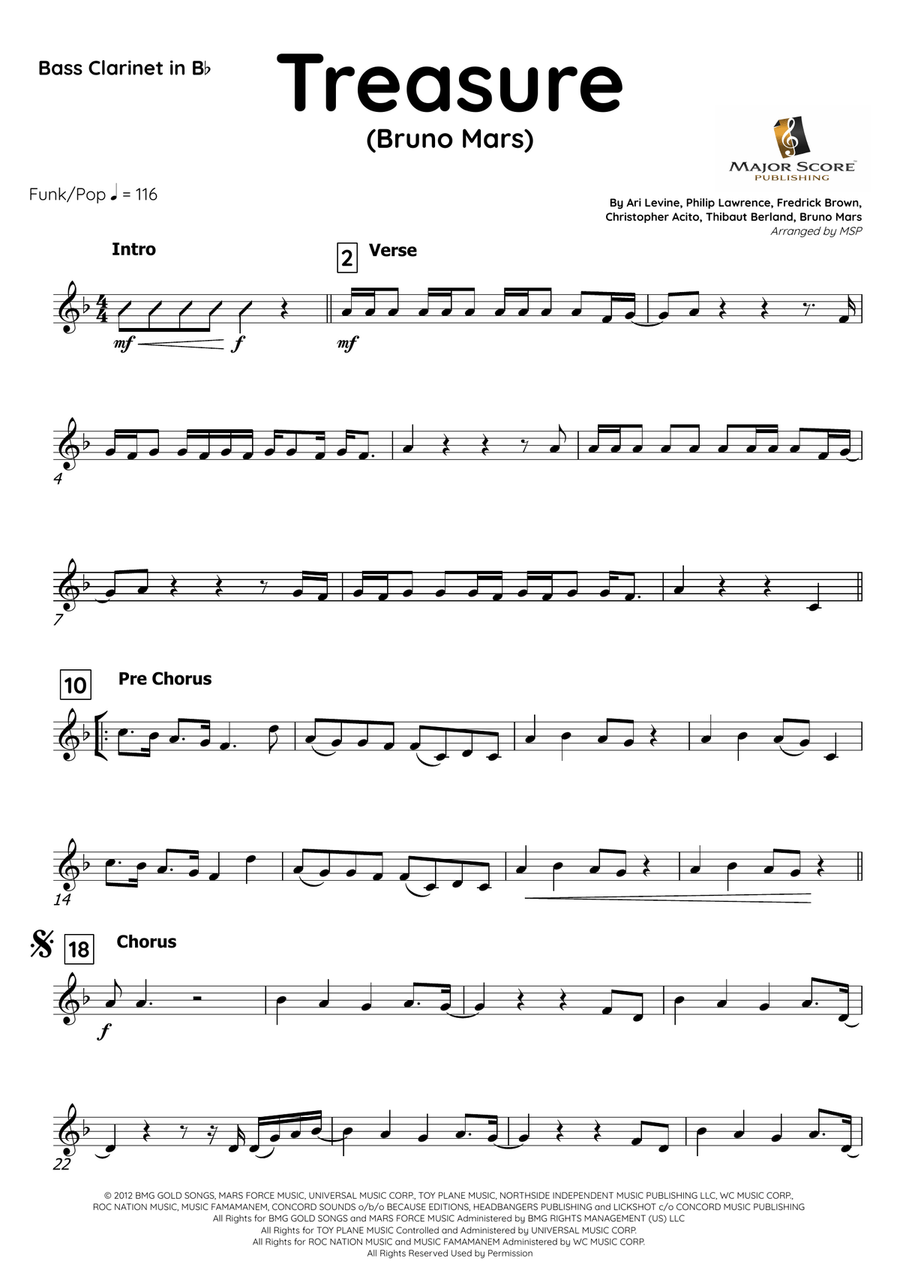 Treasure Bass Clarinet scores gallery preview page 2