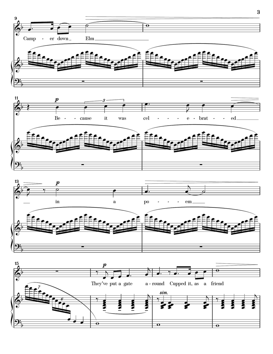 The Camperdown Elm Piano, Vocal scores gallery preview page 3