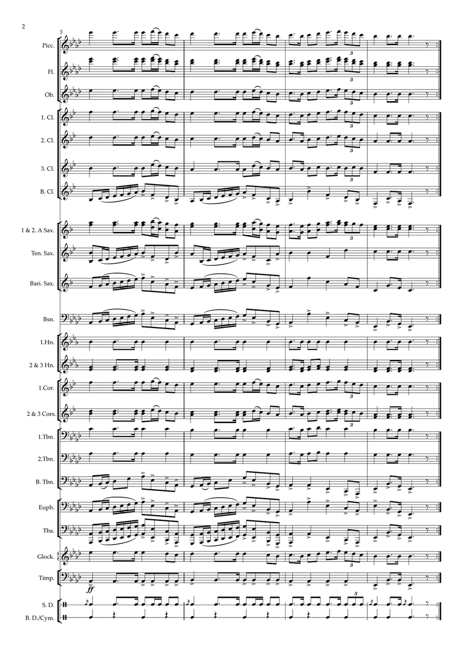 TROOP TROOP Concert Band scores gallery preview page 2