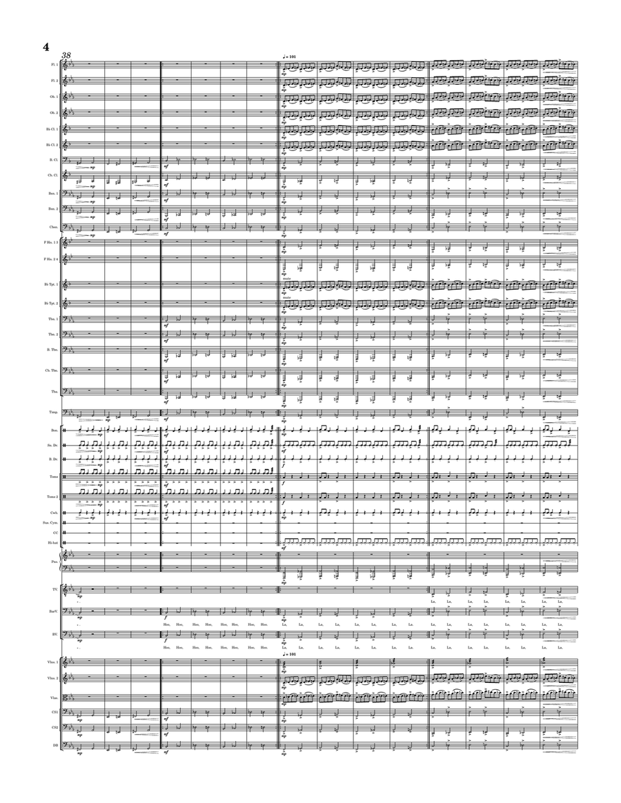 End Credits Theme Score - Winnie the Pooh Blood and Honey Full Orchestra scores gallery preview page 4