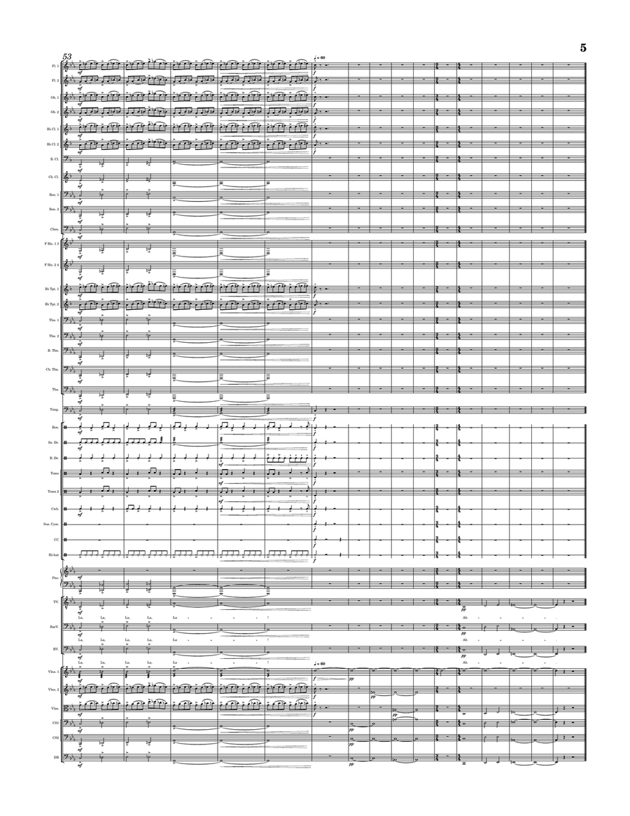 End Credits Theme Score - Winnie the Pooh Blood and Honey Full Orchestra scores gallery preview page 5