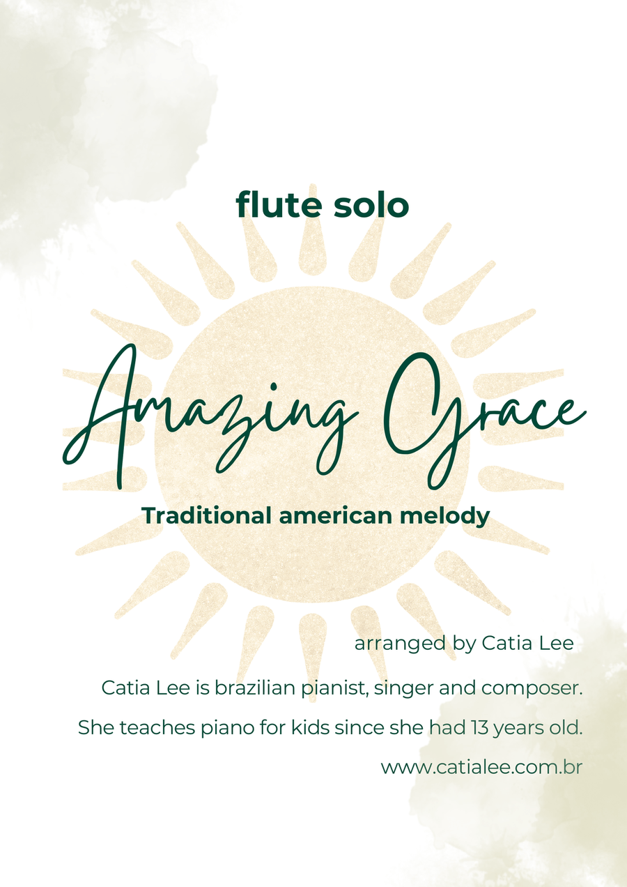 Amazing Grace for Flute solo Flute Solo scores gallery preview page 1