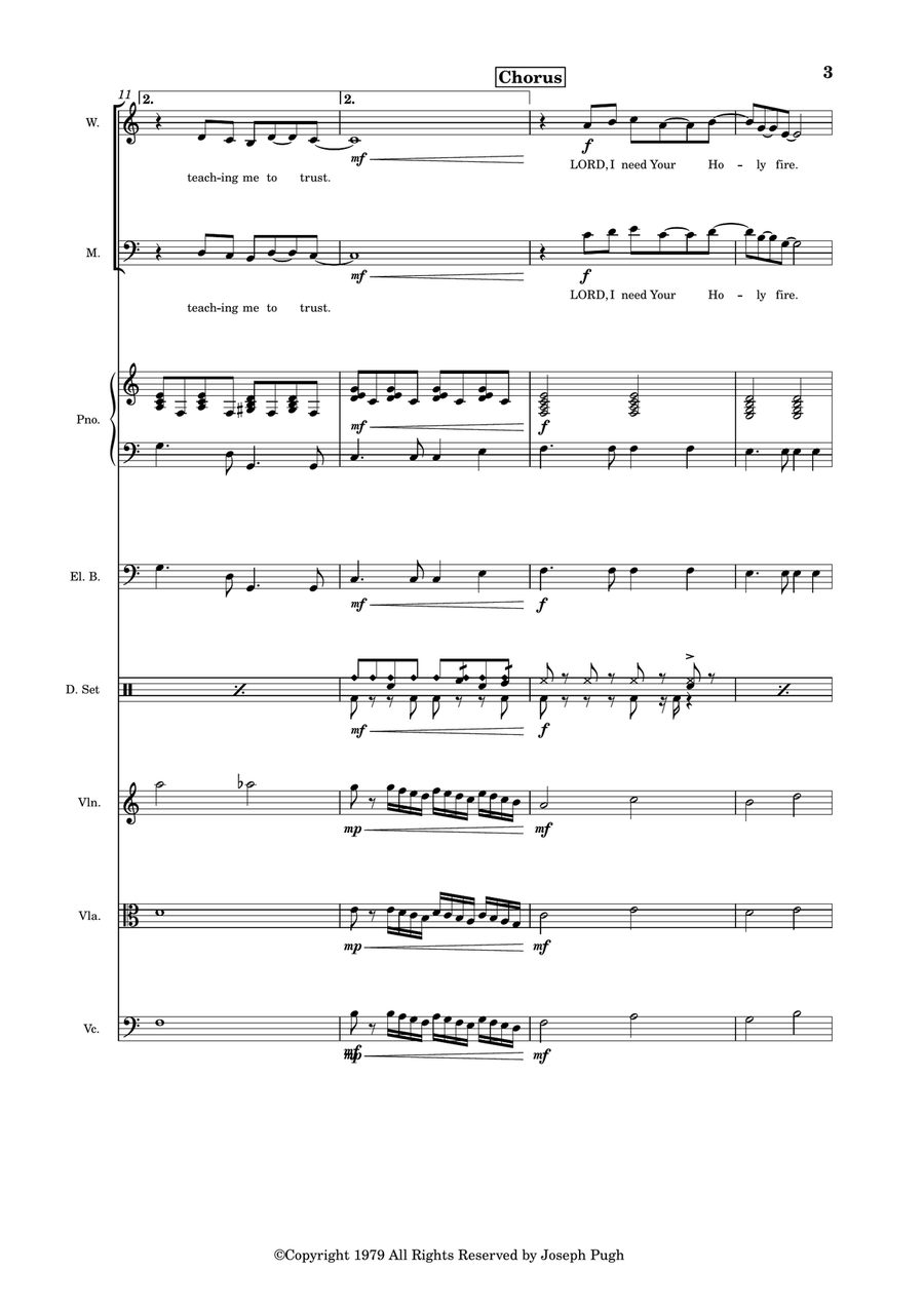 A Trusting Heart (Strings) Choir scores gallery preview page 3