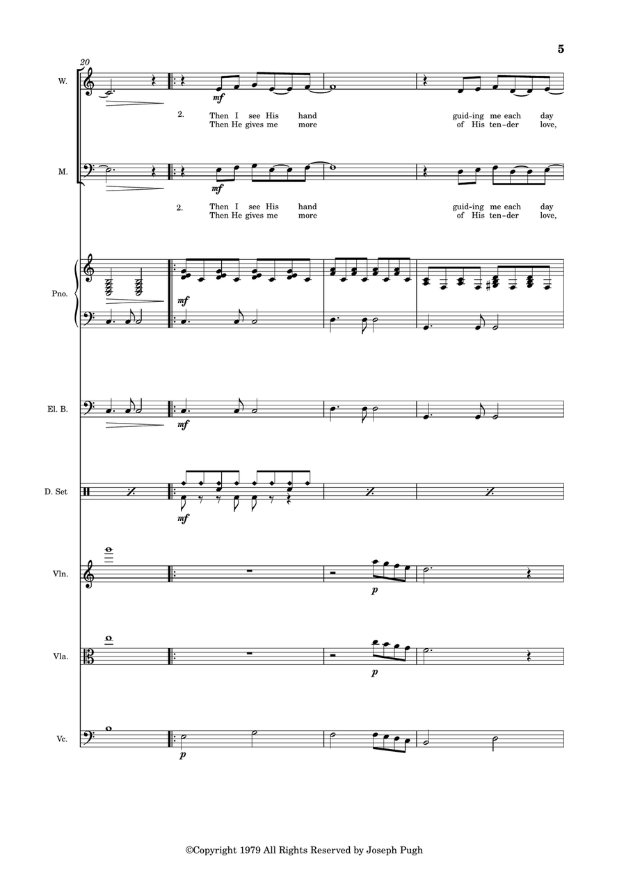 A Trusting Heart (Strings) Choir scores gallery preview page 5
