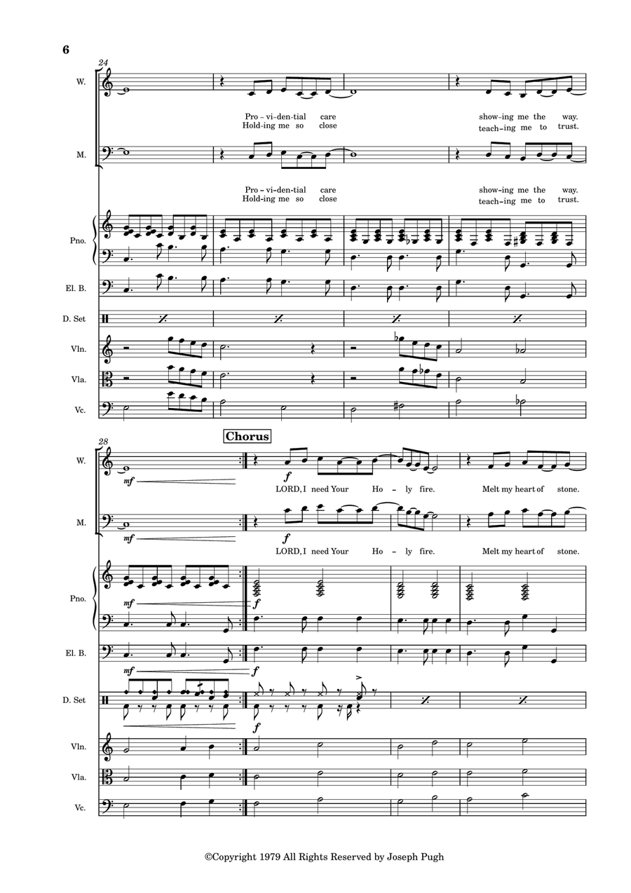 A Trusting Heart (Strings) Choir scores gallery preview page 6