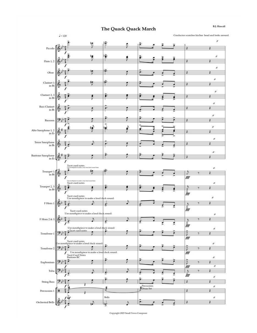 The Quack Quack March The Quack Quack March Concert Band scores gallery preview page 4