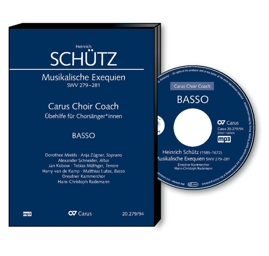 Musikalische Exequien I-III Choral Practice CD scores gallery preview page 1