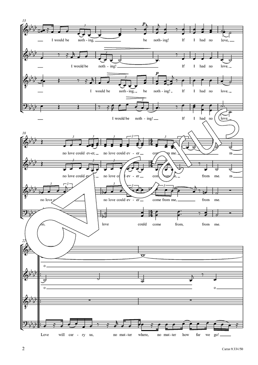 Love Love SSAATTBB scores gallery preview page 3
