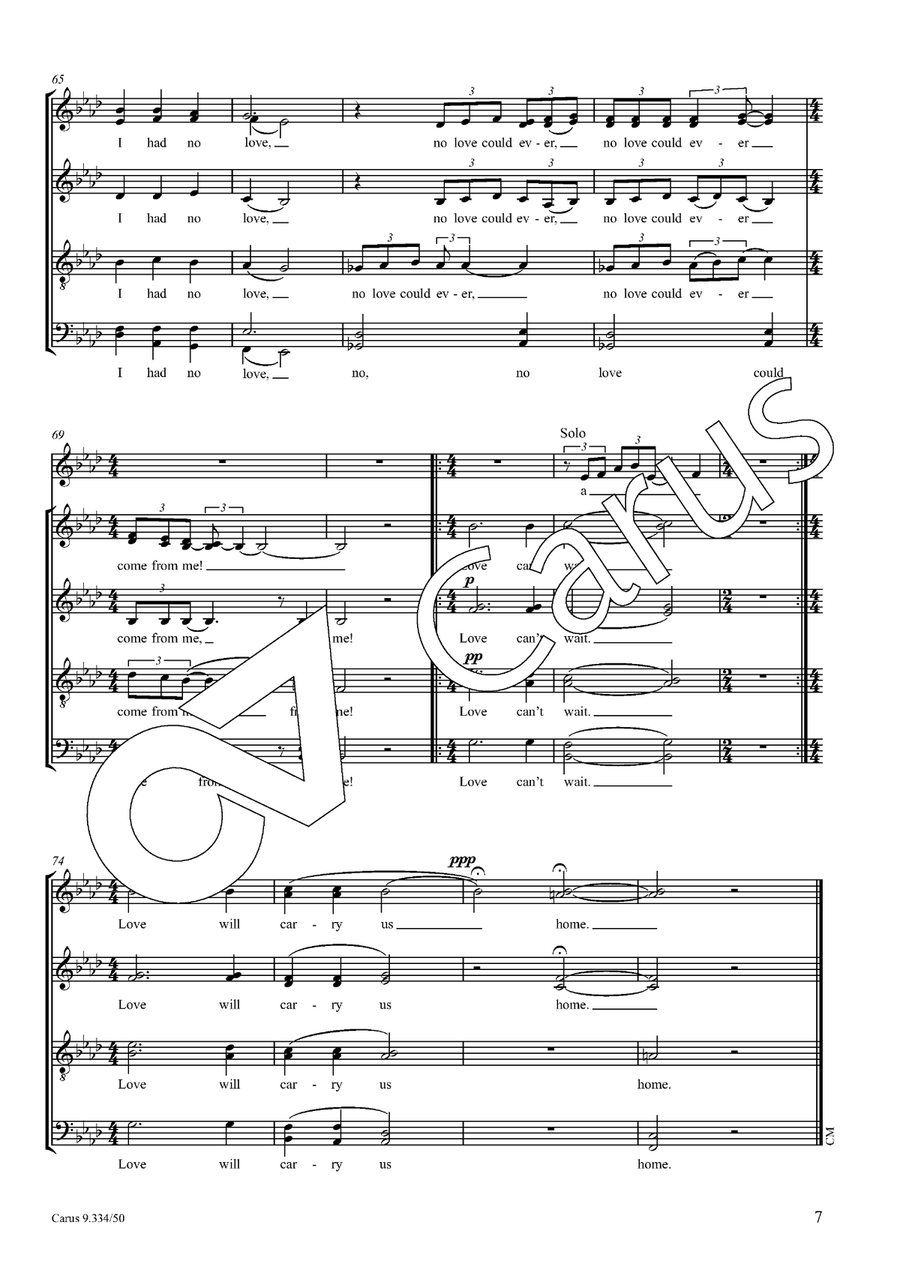 Love Love SSAATTBB scores gallery preview page 8
